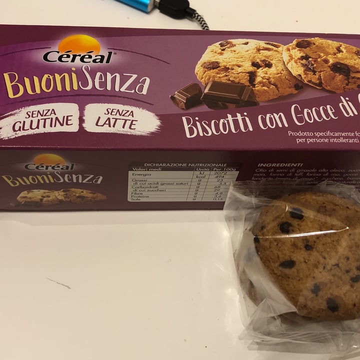 photo of Céréal Biscotti con gocce di cioccolato senza glutine shared by @sra on  19 Jan 2023 - review