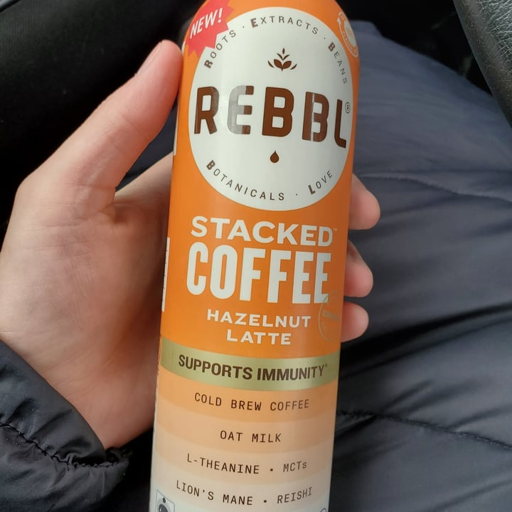 photo of REBBL Stacked Coffee hazelnut latte shared by @ashwickety on  25 Feb 2023 - review