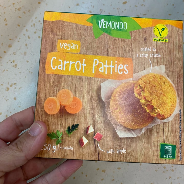 photo of Vemondo Vegan carrot patties shared by @neil on  08 Mar 2023 - review
