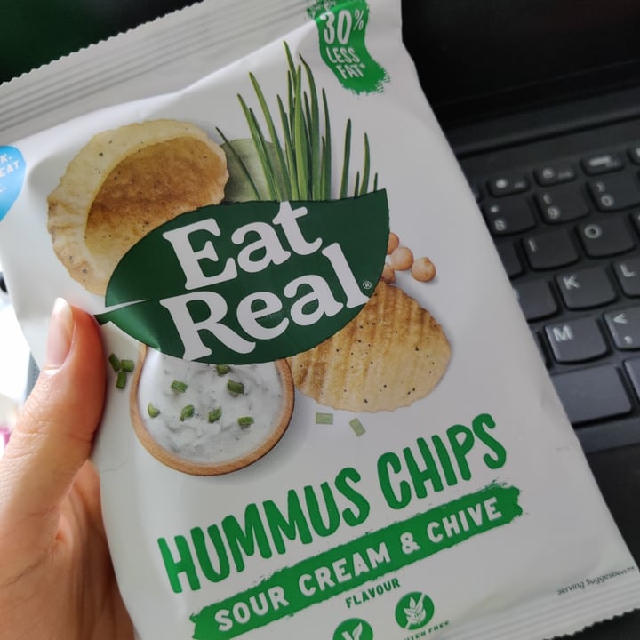 photo of Eat Real Hummus Chips Sour Cream & Chives Flavour shared by @hummuswhore on  06 May 2023 - review