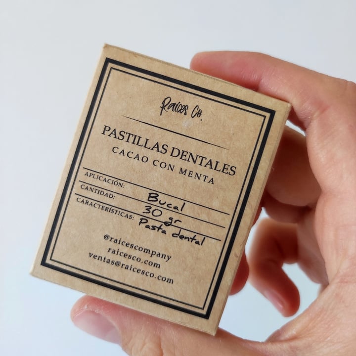 photo of Raíces Co. Pastillas Dentales shared by @jjudjudy on  17 Jun 2023 - review