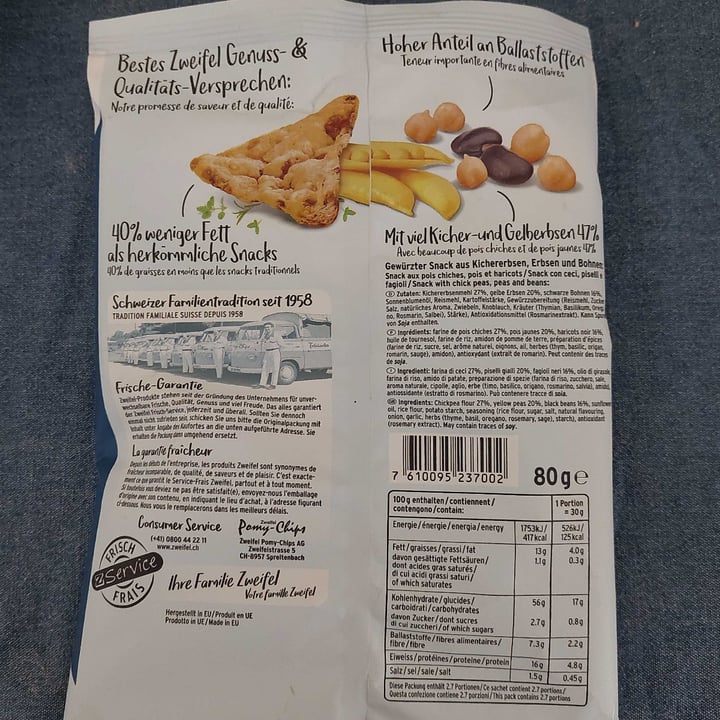 photo of Zweifel Vaya Hummus Chips shared by @massimo91 on  05 Mar 2023 - review