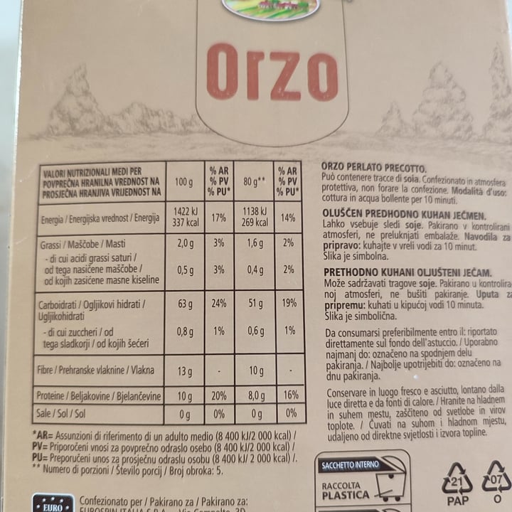 photo of Delizie dal Sole Orzo perlato precotto shared by @luiveg on  05 Mar 2023 - review