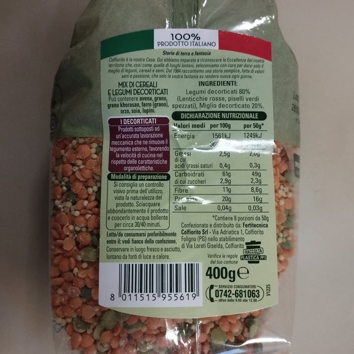 photo of Colfiorito Mix di cereali e legumi shared by @giuppino2017 on  15 Feb 2023 - review