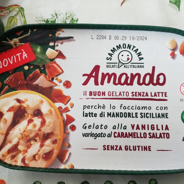 photo of Amando gelato alla vaniglia variegato al caramello salato shared by @littlepoppyseed on  05 Apr 2023 - review