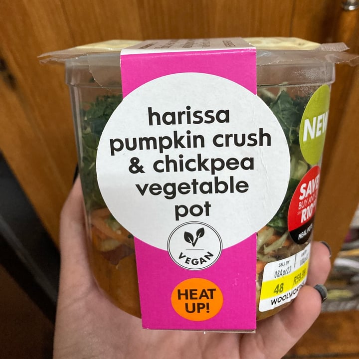 photo of Woolworths Food Harissa Pumpkin Crush & Chickpea Vegetable Pot shared by @catherinews on  08 Apr 2023 - review