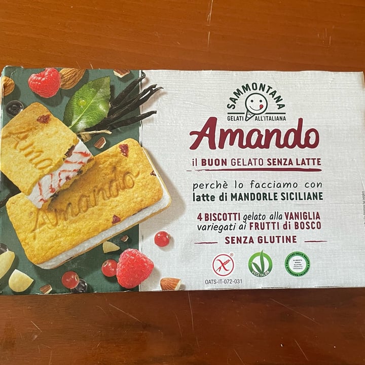 photo of Sammontana Amando biscotti gelato alla vaniglia variegato ai frutti di bosco shared by @lillaveg on  08 Jan 2023 - review