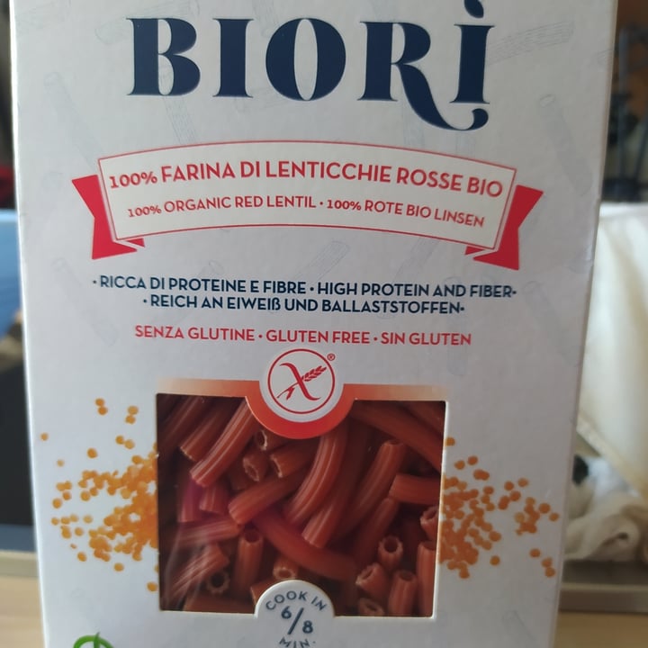 photo of Biori Biori' Sedanini di Lenticchie Rosse Bio shared by @chiaraveg75 on  14 Aug 2023 - review