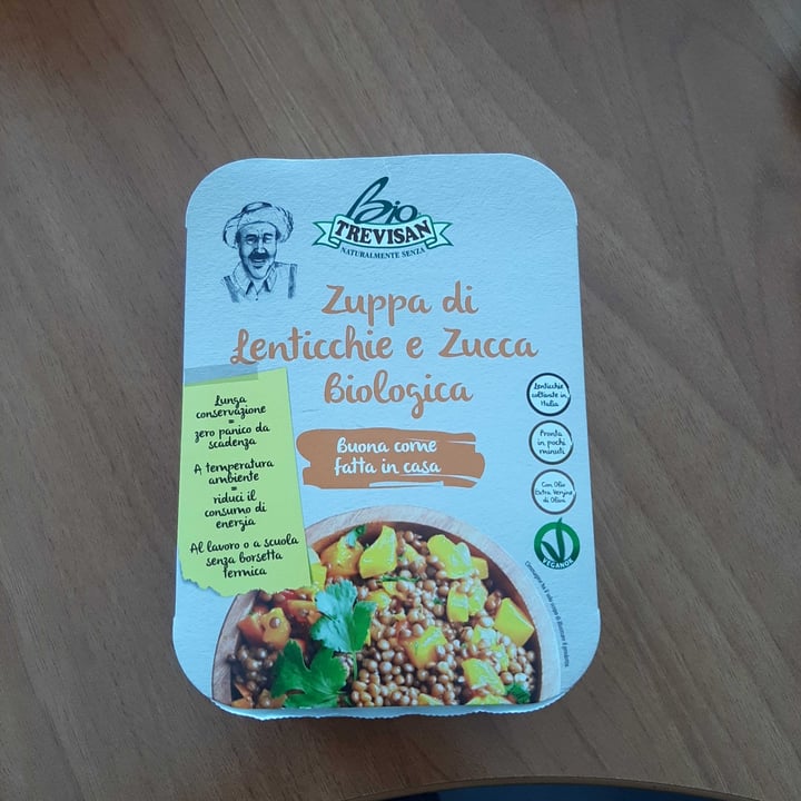 photo of Bio trevisan Zuppa Di Lenticchie E Zucca Biologica shared by @monicad on  17 Mar 2023 - review