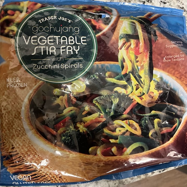 photo of Trader Joe's Gochujang Vegetable Stir Fry with Zucchini Spirals shared by @swedash on  13 Feb 2023 - review
