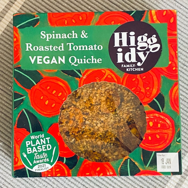 photo of Higgidy Spinach And Roasted Tomato Vegan Quiche shared by @dmj on  13 Feb 2023 - review