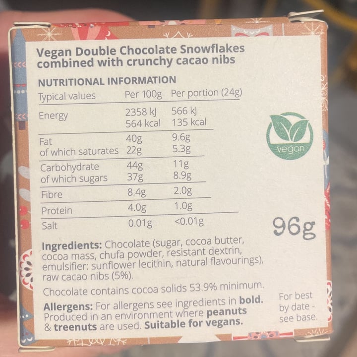 photo of Coco Pzazz Vegan Double Chocolate Snowflakes shared by @samjm on  02 Jan 2023 - review