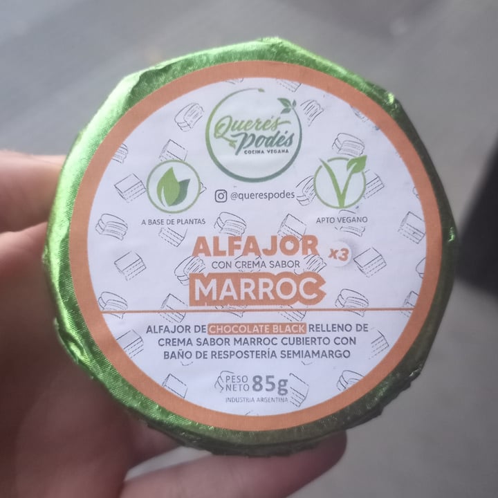 photo of queres podes Alfajor Con Crema Sabor Marroc shared by @ayelen-torres on  08 May 2023 - review