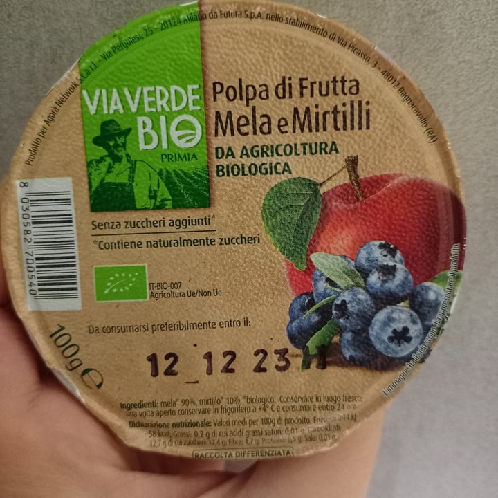 photo of Via Verde Bio Polpa di frutta shared by @ciprovo on  29 Jan 2023 - review