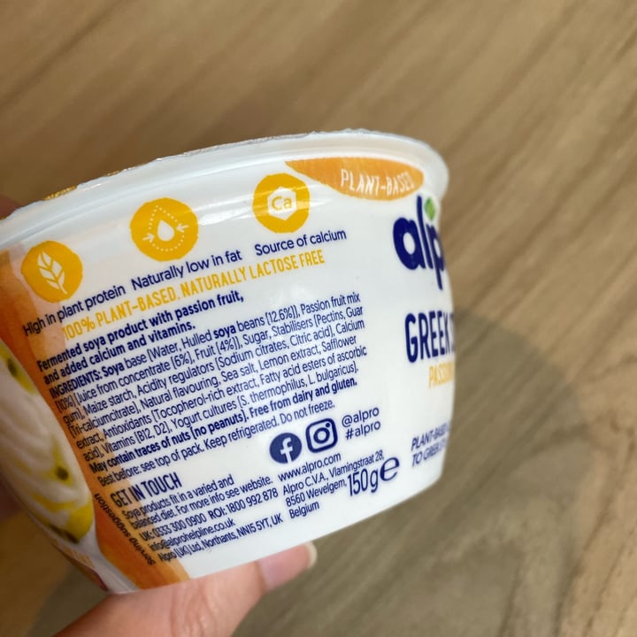 photo of Alpro Greek Style High Protein Passion Fruit Yoghurt shared by @smhal on  10 Aug 2023 - review