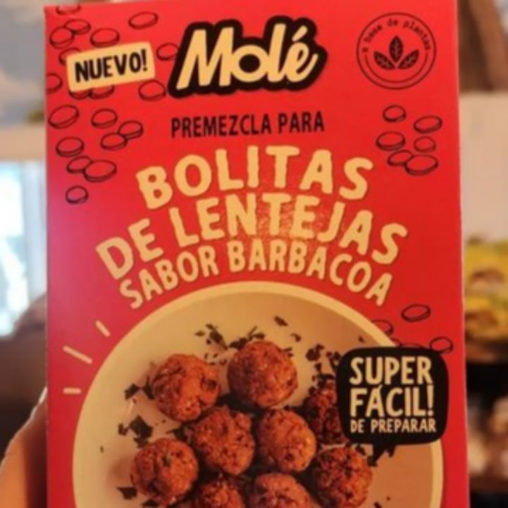 photo of Molé Premezcla para bolitas de lentejas sabor barbacoa shared by @julietallamas on  10 Feb 2023 - review