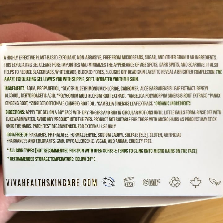 photo of Viva Health Skin Care Gel Exfoliant Amaze shared by @lindsaymcmindsay on  13 Mar 2023 - review