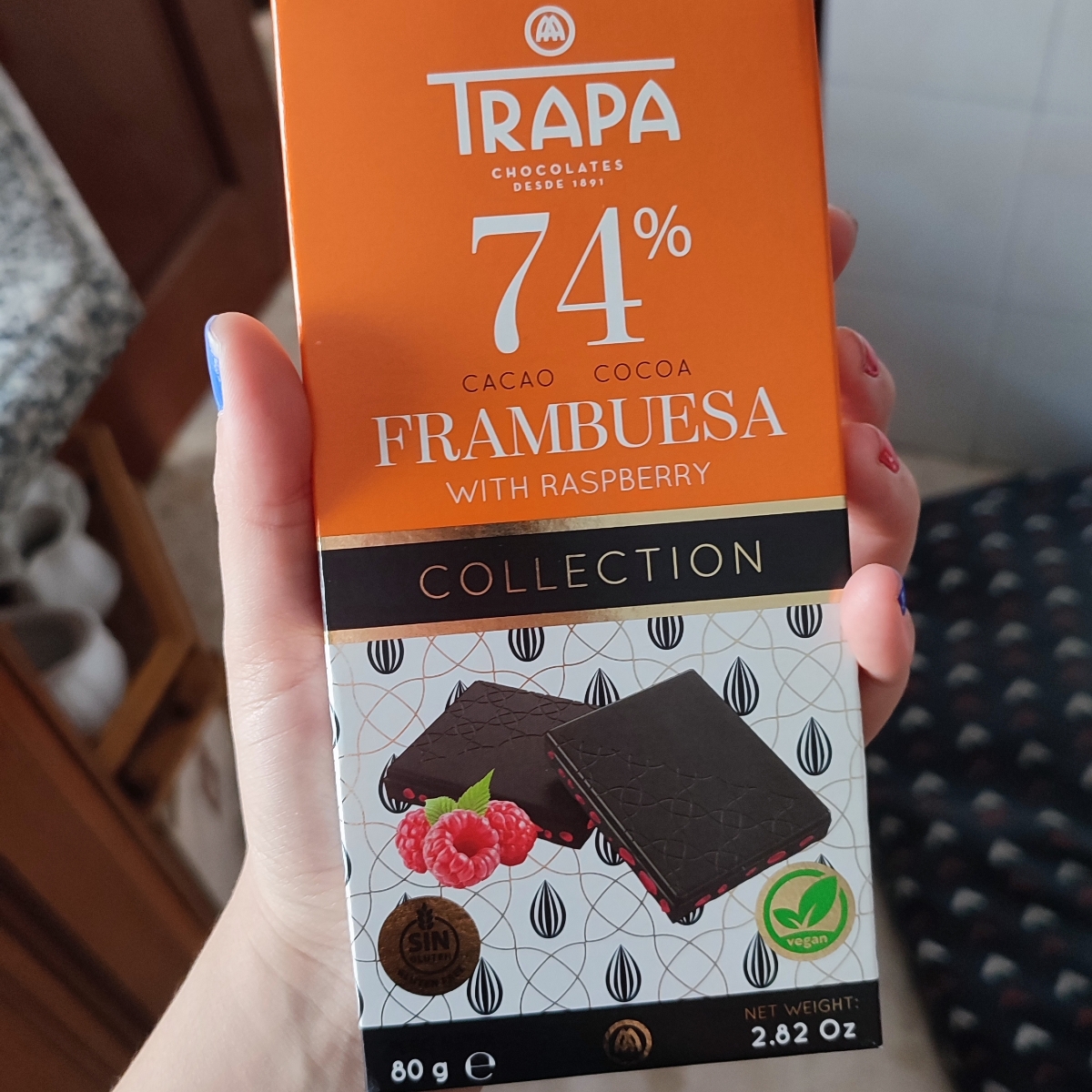 Trapa Chocolate 74% Frambuesa Reviews | abillion