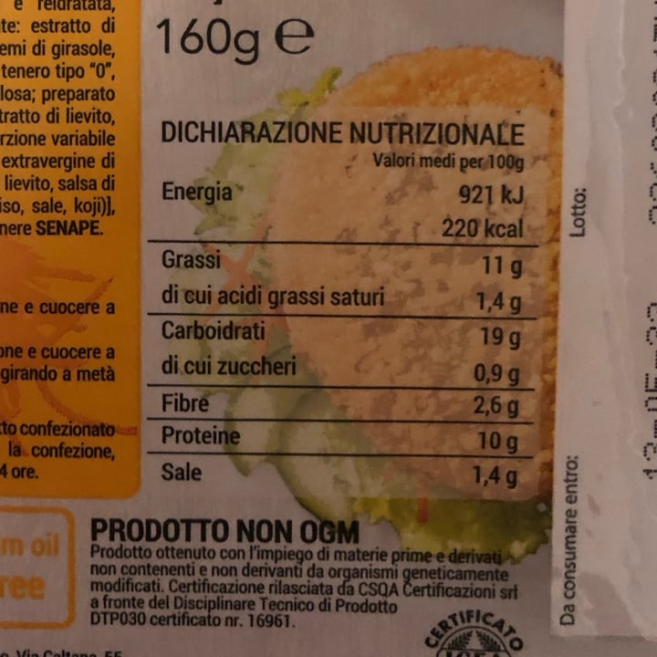 photo of Verde Amore Cotolette vegetali shared by @hachi on  22 Apr 2023 - review