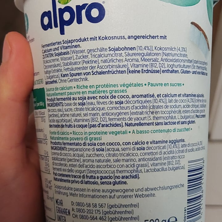 photo of Alpro Natur mit Kokosnuss shared by @saechsine on  06 Mar 2023 - review