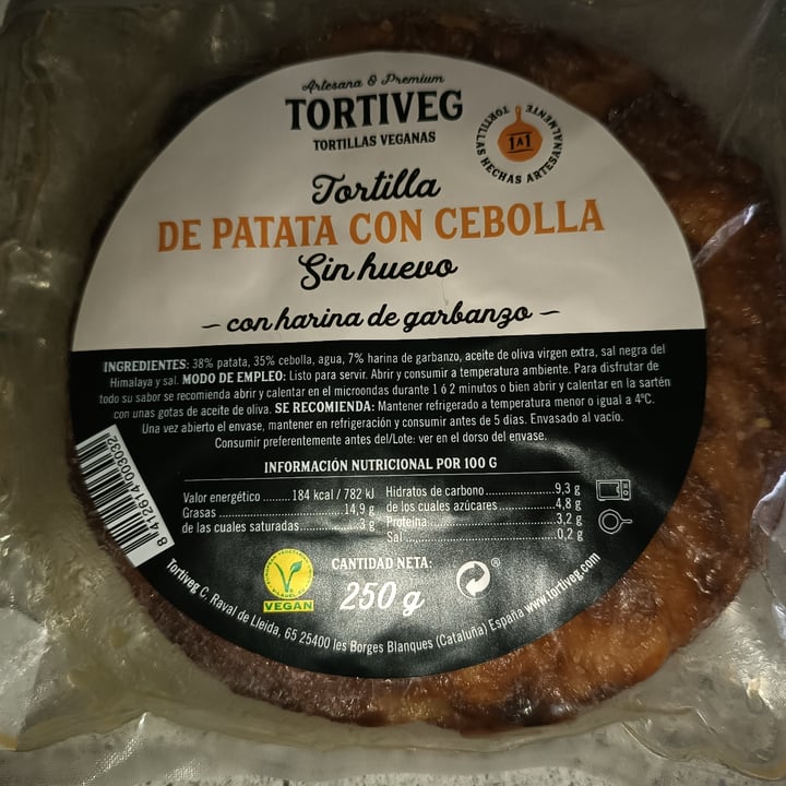 photo of Tortiveg Tortilla de patata con cebolla shared by @anniev on  02 Mar 2023 - review