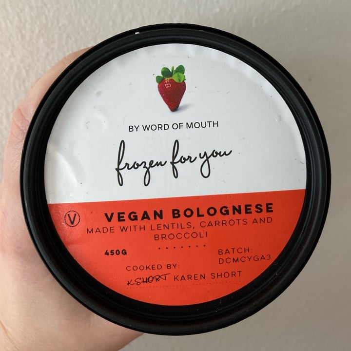 Frozen For You Vegan Bolognese Review abillion