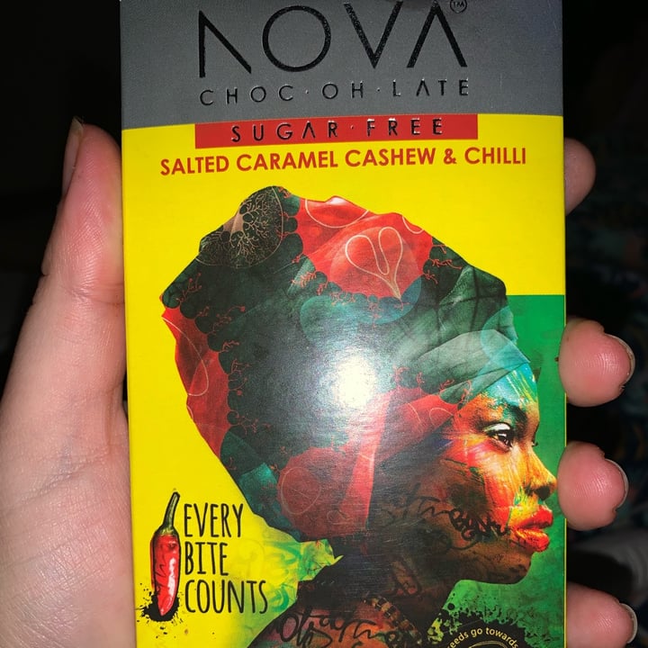 photo of NOVA Salted Caramel Cashew & Chili shared by @peppadew on  16 Jun 2023 - review