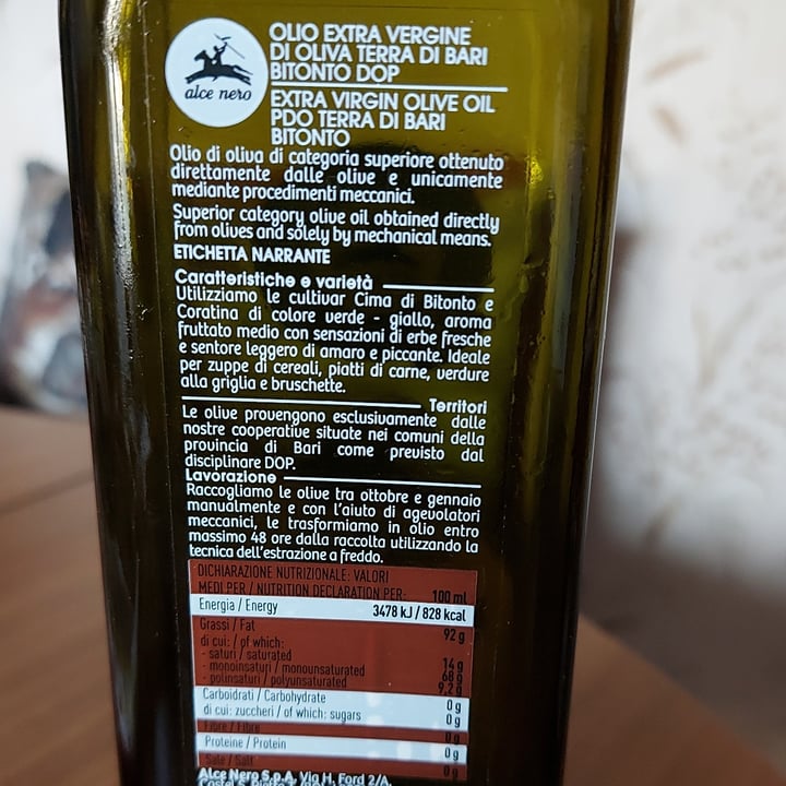 photo of Alce Nero olio extravergine di Oliva di Bitonto shared by @teresa62 on  26 Mar 2023 - review