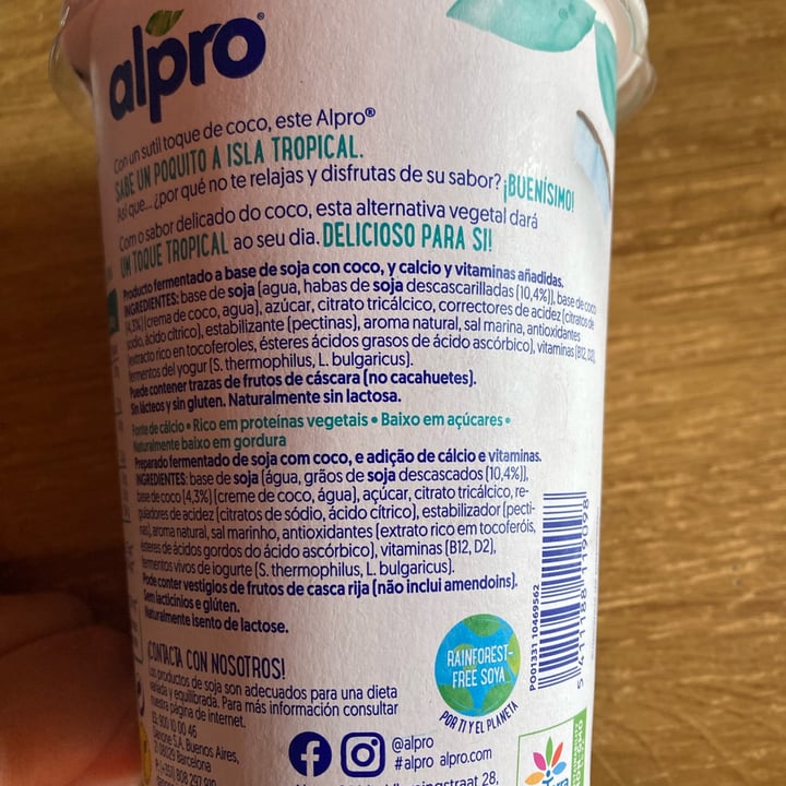 photo of Alpro Alpro natural con Coco shared by @martitavegan on  29 Jul 2023 - review