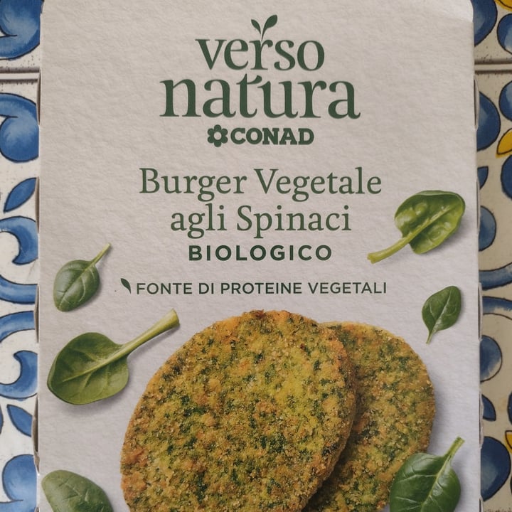 photo of Verso Natura Conad Veg Burger vegetale agli spinaci biologico shared by @chapelliere on  13 Aug 2023 - review