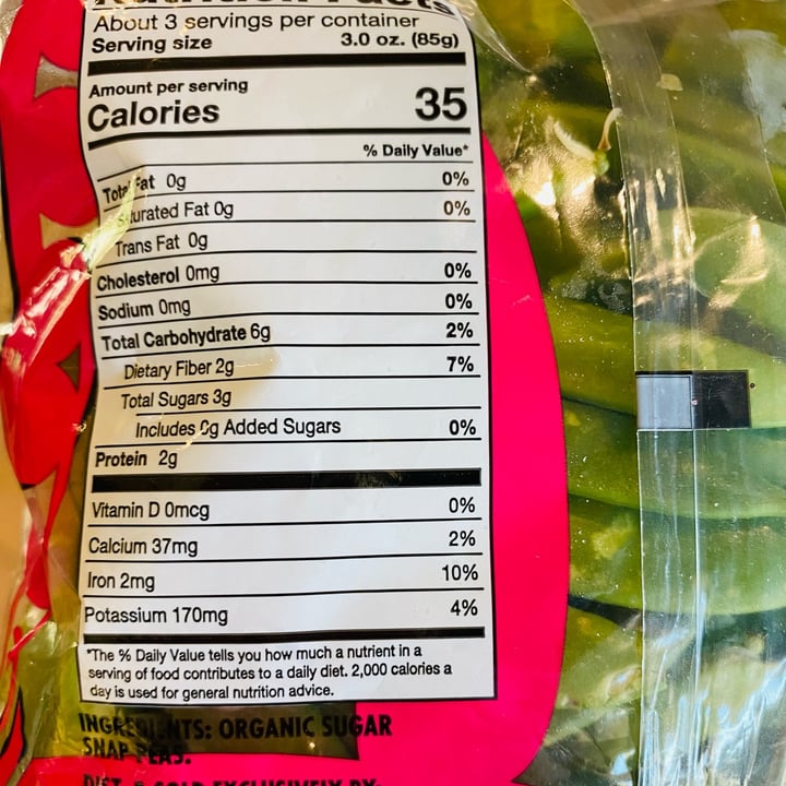 photo of Trader Joe's Organic Sugar Snap Peas shared by @beckyyy on  30 Dec 2022 - review