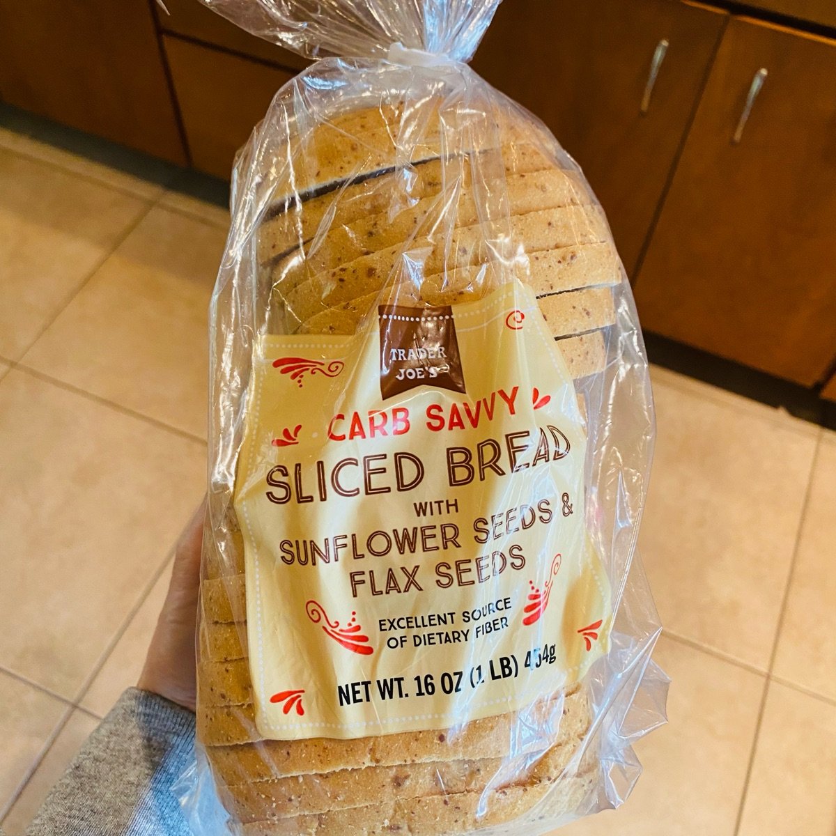 Trader Joe's Carb Savvy Sliced Bread with Sunflower Seeds and Flax