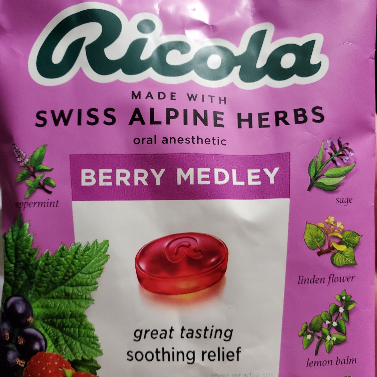 Ricola Cough Drops Berry Medley