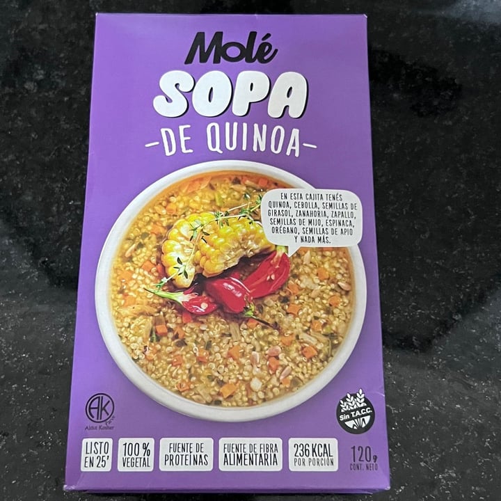 photo of Molé sopa de quinoa shared by @lolimiqueo on  09 Jul 2023 - review