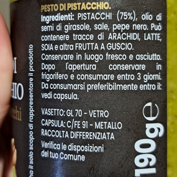 photo of amo essere eccellente Pesto Di Pistacchio shared by @camyveg on  22 Jun 2023 - review