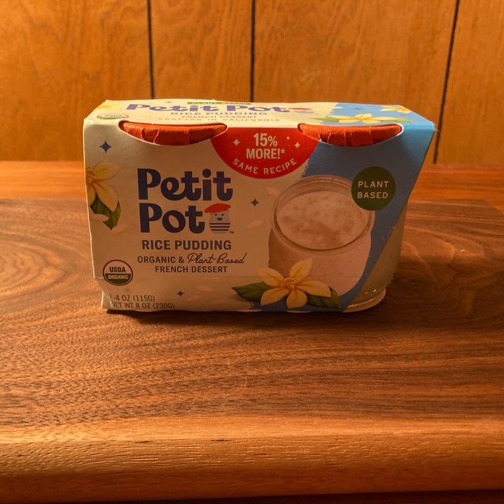photo of Petit Pot rice pudding organic plant based dessert shared by @daisy20 on  08 Jul 2023 - review