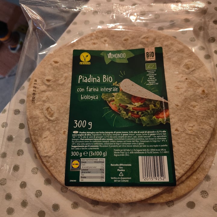 photo of Vemondo Piadina bio integrale shared by @gilazza on  31 Jan 2023 - review