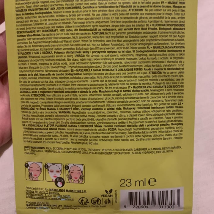 photo of Maxbrands Marketing Koala Style Face Sheet Mask shared by @prilevy on  25 Jun 2023 - review