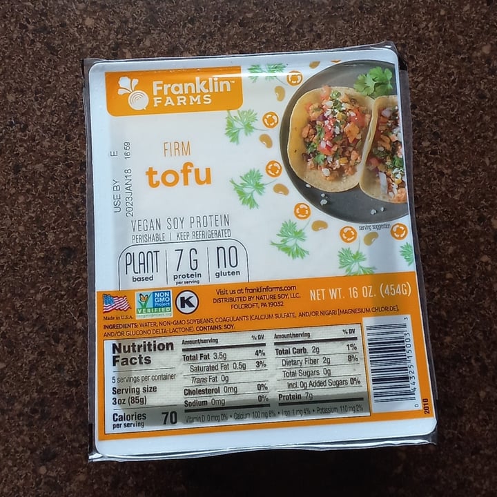 photo of Franklin Farms Firm Tofu shared by @ronelle on  07 Jan 2023 - review