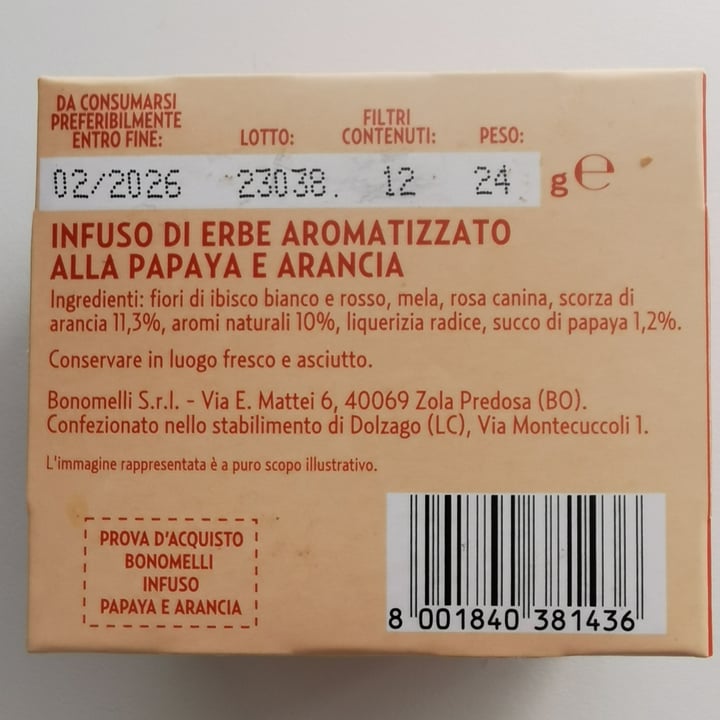 photo of Bonomelli Infusi Fruttosi Papaya E Arancia shared by @aili59 on  13 Jun 2023 - review