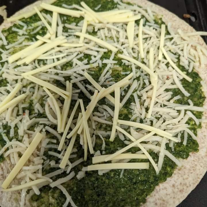 photo of Pepe's Kitchen Pepita Mint Pesto Asparagus & Mushroom Quesadilla shared by @quadantics on  17 May 2023 - review