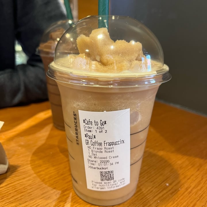 photo of Starbucks Coffee Brown Sugar Oat Frappuccino shared by @ameriamber on  09 Jul 2023 - review