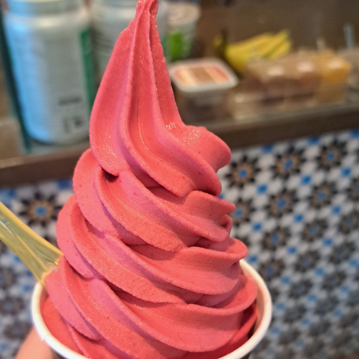 Raspberry Soft Serve at Death In Venice Gelato, Toronto - Vegan Dish ...