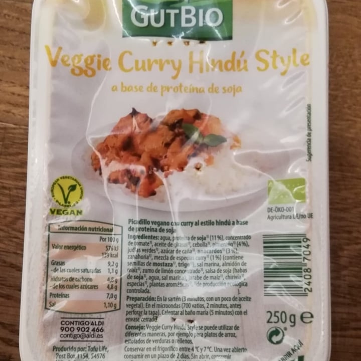 photo of GutBio Veggie curry Hindú style shared by @marinasnchez on  12 Apr 2023 - review