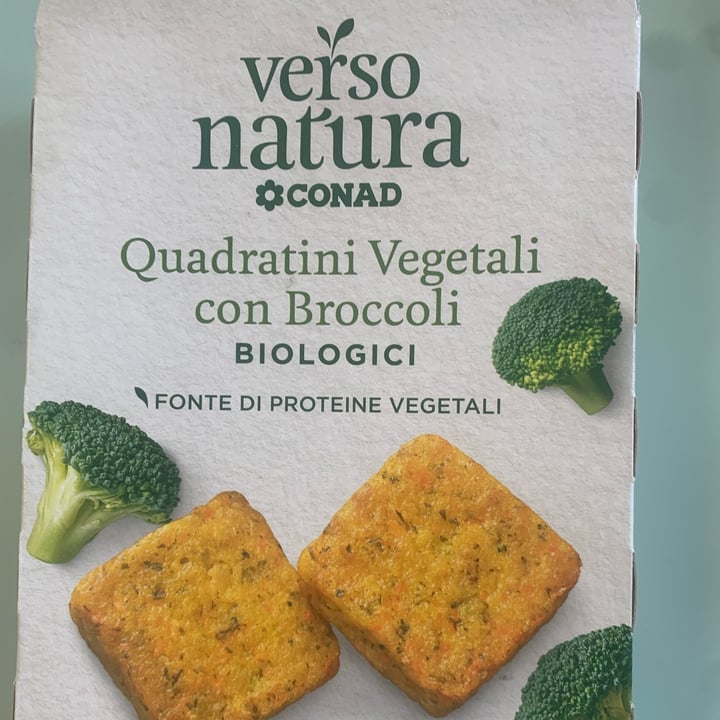photo of Verso Natura Conad Veg Quadratini vegetali con broccoli biologici shared by @gessicaz on  07 Jan 2023 - review