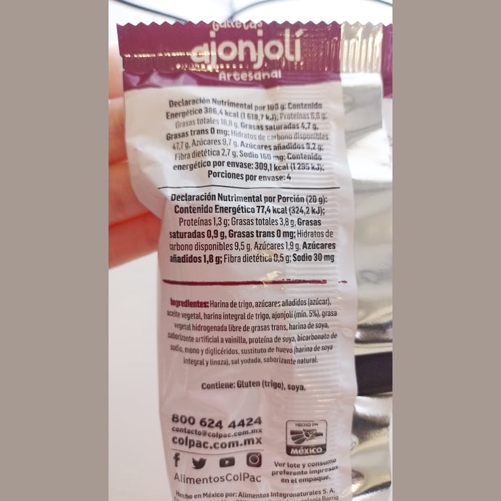 photo of Alimentos Colpac Galletas de Ajonjolí shared by @vicmartinezs on  02 Aug 2023 - review