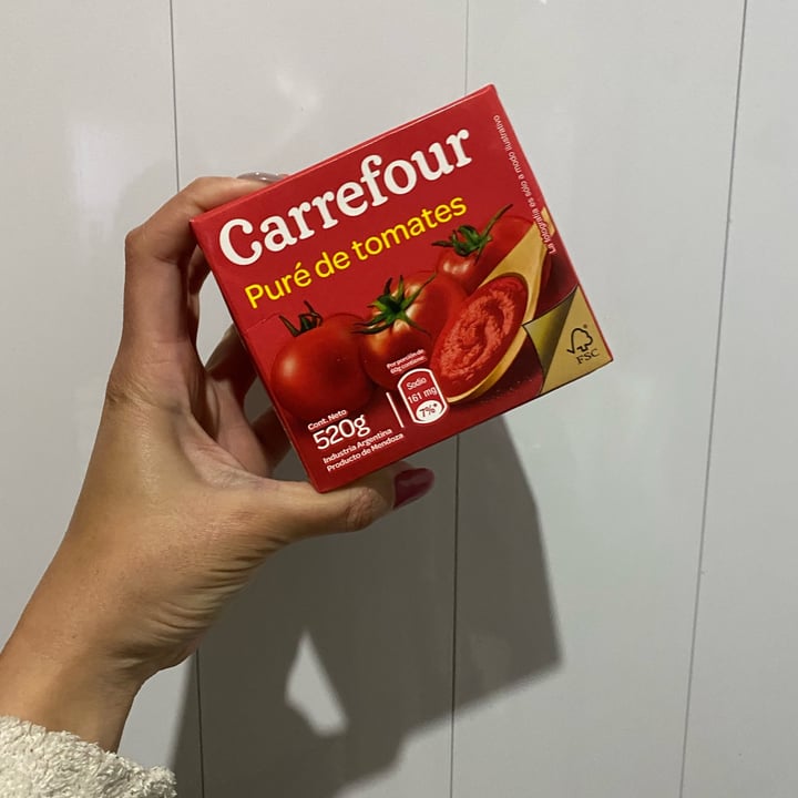 photo of Carrefour Puré de Tomates shared by @adtorres on  24 Apr 2023 - review