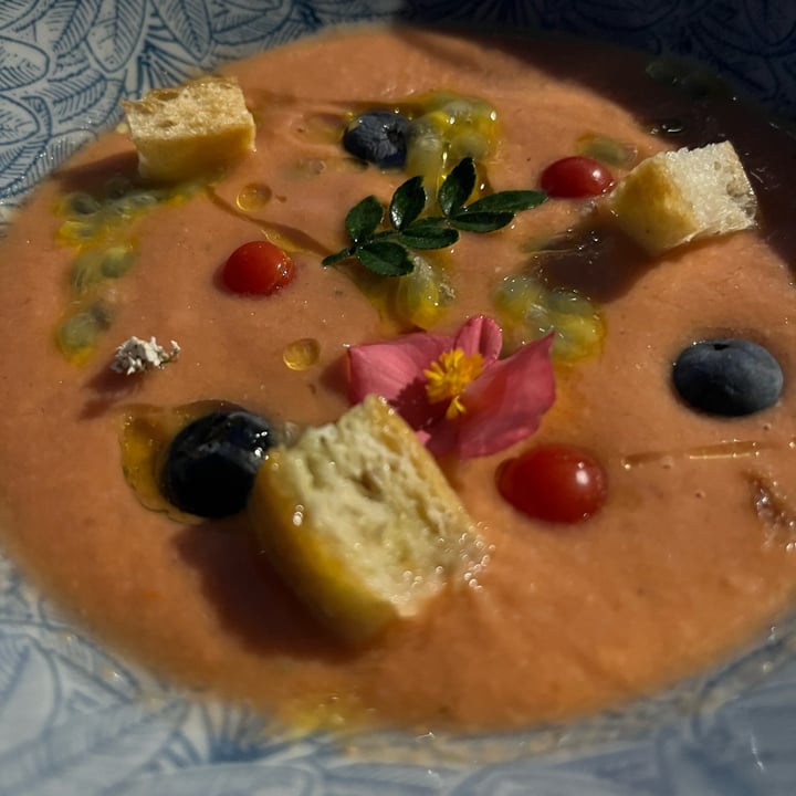 photo of Sottobosco Bistrot gazpacho Con Pesche Fiori Eduli E Frutta shared by @pamipalfia23 on  30 Jul 2023 - review