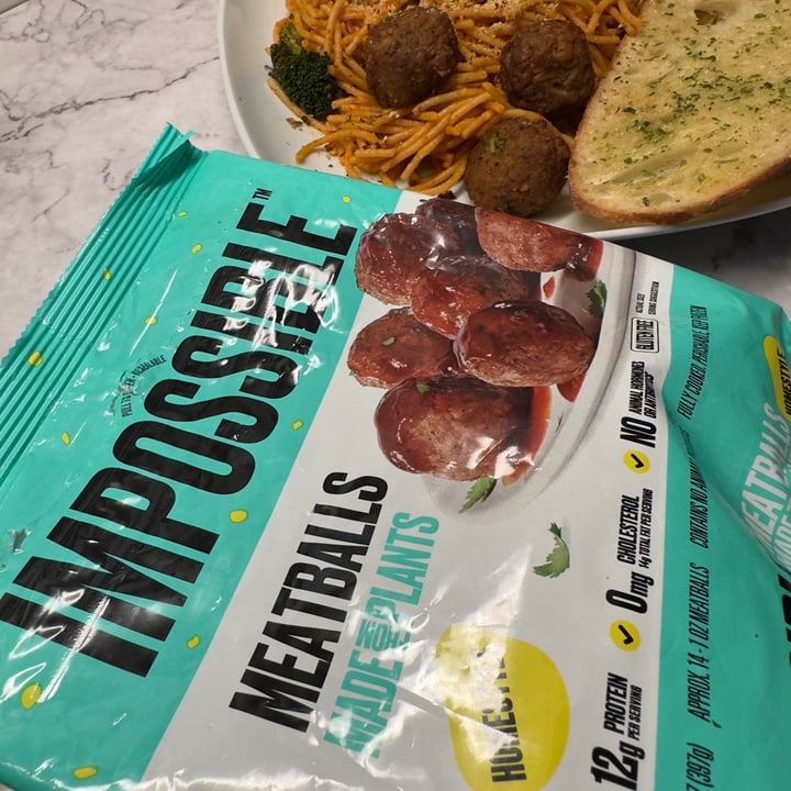 photo of Impossible Foods Impossible Homestyle Meatballs shared by @berryveganplanet on  06 Aug 2023 - review