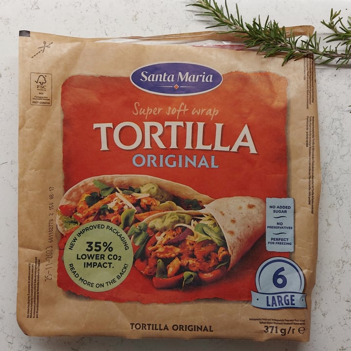 photo of Santa María Tortilla Original shared by @veraviglie on  10 Aug 2023 - review